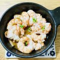 ボブナナ's cooksnap of when they made エビとマッシュルームのアヒージョ.
