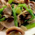 MULA's cooksnap of when they made 砂肝とほうれん草の塩炒め●ビールと♡.