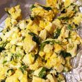 ぽんじゅーすa's cooksnap of when they made 豆腐とほうれん草の卵炒め☆離乳食幼児食に.