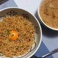 Luxemburg's cooksnap of when they made チキンラーメンで作る つけ油そば.