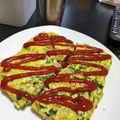 juri1211's cooksnap of when they made お豆腐でかさ増し◎キッシュ風オムレツ♩.