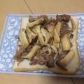 きらり流れ星's cooksnap of when they made 弁当に一品！エリンギの肉炒め.