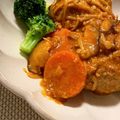 k's cooksnap of when they made ふっくらジューシー！和風煮込みハンバーグ.