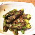 ホウキボウシ's cooksnap of when they made オクラのおいしいごま和え【作り置き】.