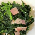 クックRPIZXH☆'s cooksnap of when they made ほうれん草とベーコンのバター炒め【賄い】.