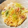 himeKK's cooksnap of when they made キャベツとベーコンのクリームパスタ.