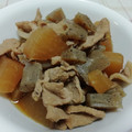 レオミウ's cooksnap of when they made 蒟蒻と大根の甘辛い煮豚.