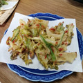 クックI7I5L1☆'s cooksnap of when they made セロリの葉大量消費☆簡単緑のかき揚げ.