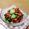 クックI7I5L1☆'s cooksnap of when they made スライス人参と小松菜のキムチ和え.