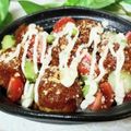 mielle's cooksnap of when they made ミートボールと胡瓜とトマトの丼.