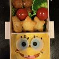 ☆holly☆'s cooksnap of when they made オムライスで＊スポンジボブキャラ弁.