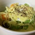 レディー・ババア's cooksnap of when they made アボカドとゆで卵のバジルマヨチーズ焼き.