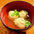 お料理ニャロメ's cooksnap of when they made とろろ芋(山芋)団子の美味しい☆お吸い物.