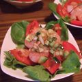 をなべ's cooksnap of when they made ステキ～♪トマトとエビちゃんサラダ☆.