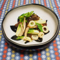 バカリャウ's cooksnap of when they made 蕾菜、きのこ、竹輪の和え物.