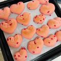 ラブリーベアハート's cooksnap of when they made ✿桜色✿ハート型の白パン❤.