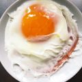 ｓｉｏ's cooksnap of when they made レンジで簡単！ハムエッグ.