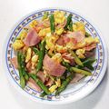 ぽん♥ 's cooksnap of when they made 簡単！アスパラベーコンの卵炒め【お弁当】.