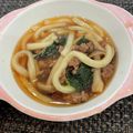 さっかりんはなこ's cooksnap of when they made カニカマ入り挽肉と法蓮草のあんかけうどん.