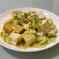 キンプリ's cooksnap of when they made 生揚げとキャベツの卵とじ.