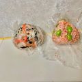komutatata's cooksnap of when they made ＊わかめ＆鮭のおにぎり＊.