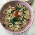 明日の風☆'s cooksnap of when they made ﾋﾟﾘっと七味＊三つ葉としらすのおむすび.