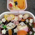 ☆ちぃ000☆'s cooksnap of when they made ひな祭りキャラ弁☆お雛様おにぎり♪.