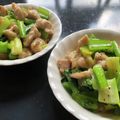 Rick_t's cooksnap of when they made 鶏もも肉と小松菜の炒め物.