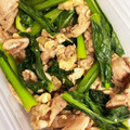 mipunya's cooksnap of when they made 小松菜と豚肉のオイスターソース炒め.