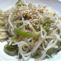 ミロ97's cooksnap of when they made もやしピーマンお揚げさんオイマヨ炒め～.