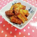 mana1020。's cooksnap of when they made ❁３分でできる♡ちくわのコチュ炒め❁.