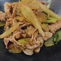 すてら605's cooksnap of when they made 意外とあっさり！セロリと豚肉の味噌炒め.