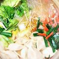 やえまりも's cooksnap of when they made 塩ネギスープで作る　水餃子と春雨鍋.
