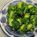 マルんちの丸顔's cooksnap of when they made 簡単♪料理の付け合せにプチヴェール.