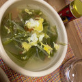 みみず◎'s cooksnap of when they made これうま♪　水菜とたまごの梅スープ.