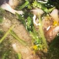 lazy8's cooksnap of when they made 春を味わう☆つくしと菜の花のお味噌汁.