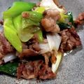 こうのとりヒロシ's cooksnap of when they made 岩津ねぎと豚肉の塩炒め.