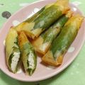 赤い電話's cooksnap of when they made 鶏むね肉と大葉のチーズ挟み春巻き☆.