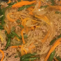 ぷっくりす's cooksnap of when they made レンジで簡単！ひき肉と野菜の春雨炒め.