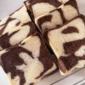ガラスの靴☆゜'s cooksnap of when they made モノクロ☆マーブル食パン.
