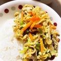 あたむ❤189's cooksnap of when they made ご飯が進む♡切り干しと豚バラのカレー炒め.