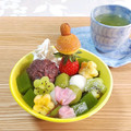 うまうま・らぶ's cooksnap of when they made 抹茶の白玉あんみつ.