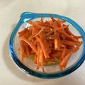 papikun's cooksnap of when they made 人参だけで旨い！ゴマ油炒め☆ポン酢がけ.