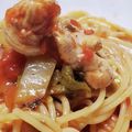 なかやん。。。's cooksnap of when they made 簡単！白菜と蒸し鶏のヘルシートマトパスタ.