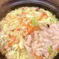 クックEBXFTK☆'s cooksnap of when they made 細切りキャベツの豚シャキ鍋.
