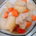 crema420's cooksnap of when they made 大根・人参・鶏胸肉の煮物.