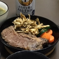 居酒屋まるみ's cooksnap of when they made シェフ直伝ビーフステーキをうまく焼く方法.