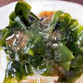 ふぁんころ's cooksnap of when they made 柚子胡椒ポン酢で　お刺身わかめ.