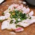 麻's cooksnap of when they made とっても簡単☆黒鯛のカルパッチョ♪.