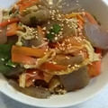 aizu_po's cooksnap of when they made .こんにゃくと油揚げの炒め煮..